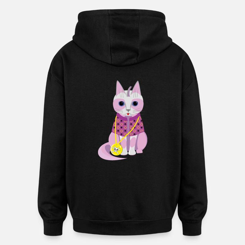 Kitty Lotta - Sweat à capuche oversize unisexe - noir