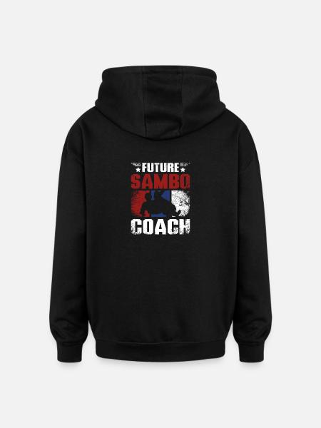 Future sambo trainer coach - Oversized Unisex Hoodie - black