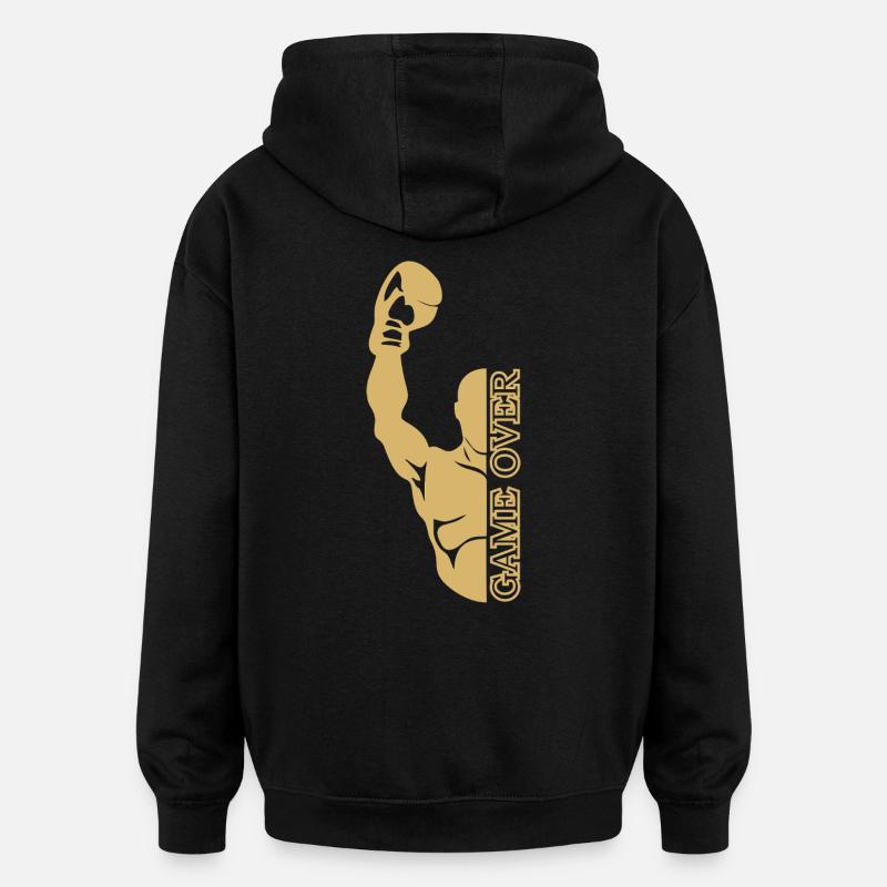 GAME OVER - Oversized Unisex Hoodie - Schwarz