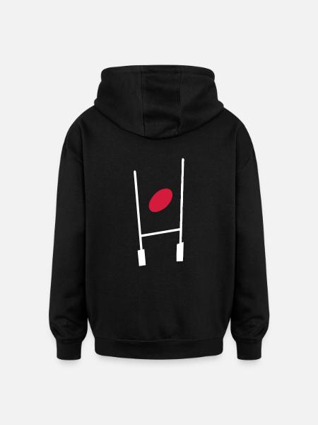 sport_r - Oversized Unisex Hoodie - black