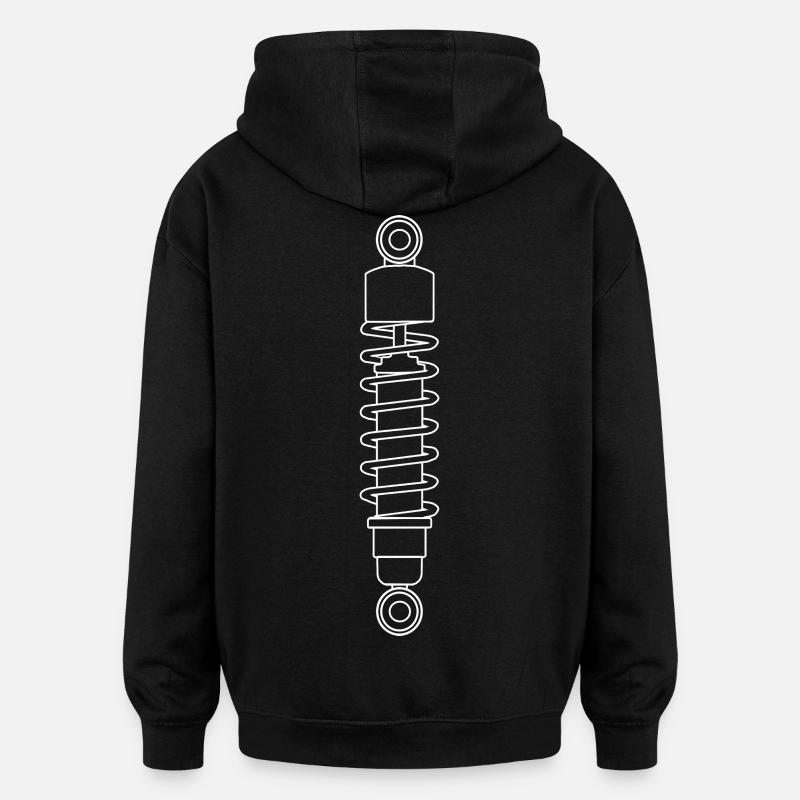 Amortisseur - Sweat à capuche oversize unisexe - noir