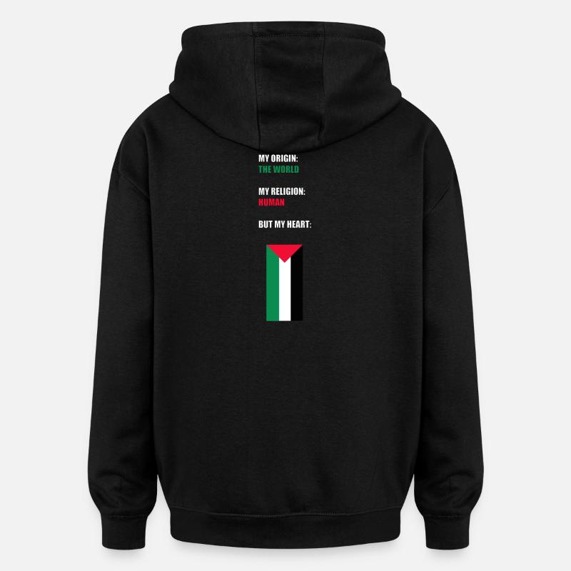 ERDLING - Oversized Unisex Hoodie - Schwarz