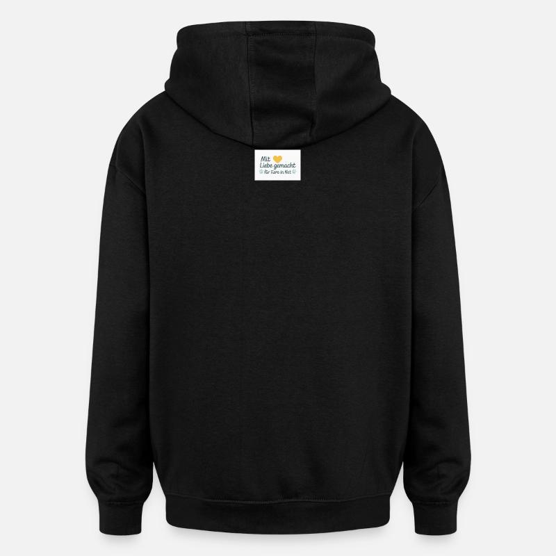 For animals in need - Oversized Unisex Hoodie - black