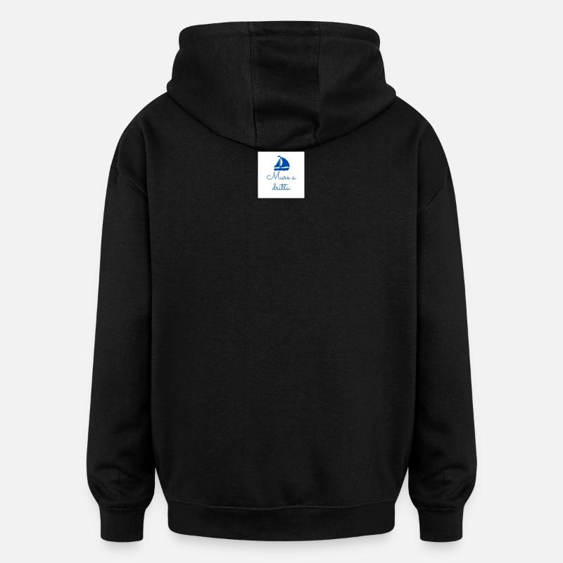 Steuerbord-Tackling - Oversized Unisex Hoodie - Schwarz