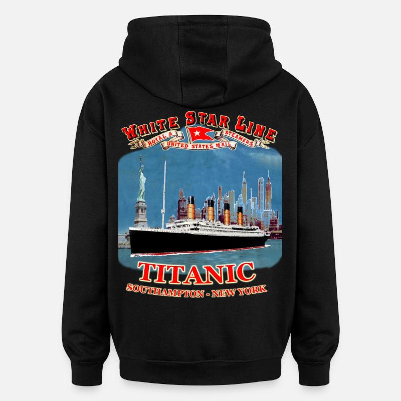 TITANIC création Louis RUNEMBERG © Adagp - Sweat à capuche oversize unisexe - noir