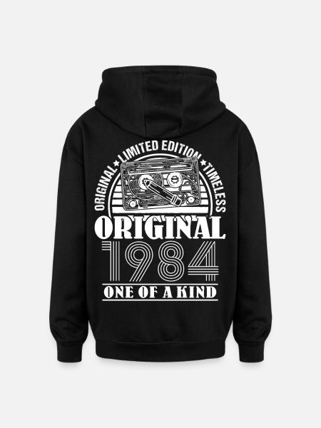 40th Birthday - Oversized Unisex Hoodie - black