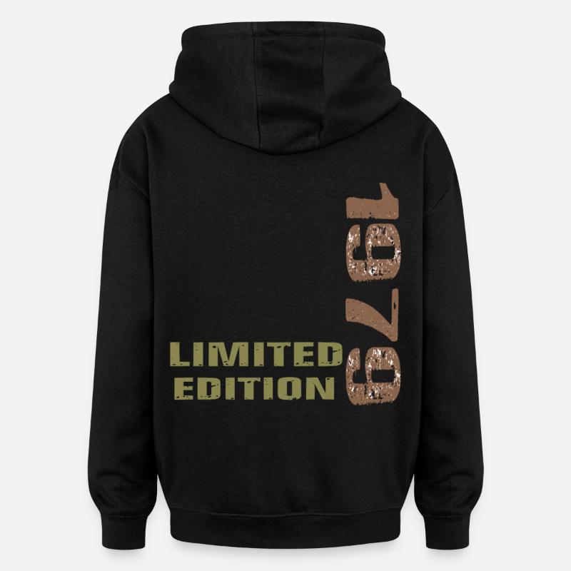 Millésime 1979 Édition Limitée Cadeau - Sweat à capuche oversize unisexe - noir