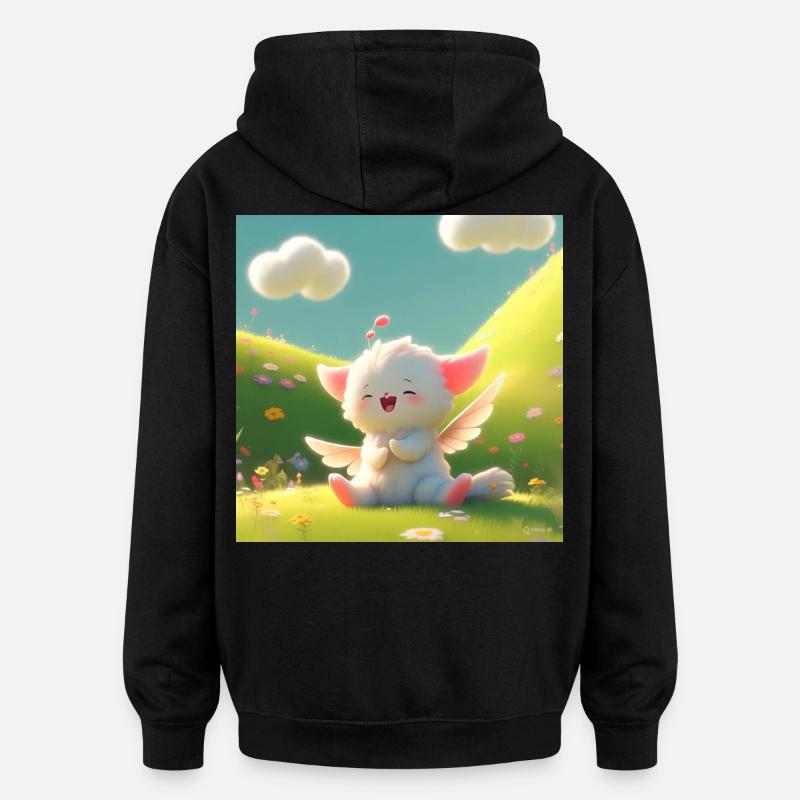 Concevoir - Sweat à capuche oversize unisexe - noir