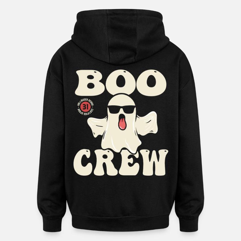 Creative Ghost Hoodie Design - Oversized Unisex Hoodie - black