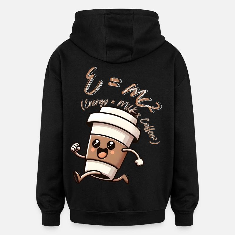 E-mc2 - Oversized Unisex Hoodie - black