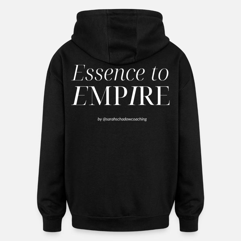 Essence à Empire - Sweat à capuche oversize unisexe - noir