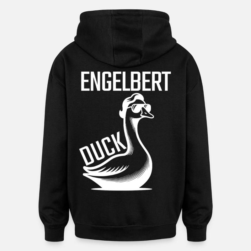 Engelbert Duck - Oversized Unisex Hoodie - black