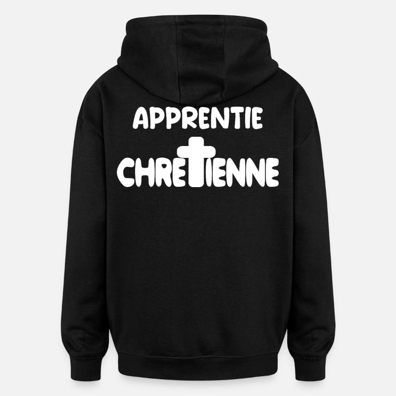 Christian Catholic God Gift - Oversized Unisex Hoodie - black