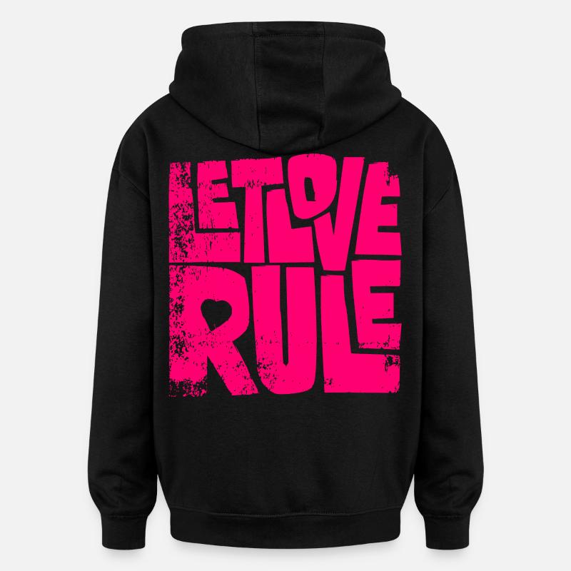 Toile - Sweat à capuche oversize unisexe - noir