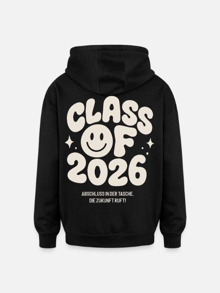 Abschluss 2026 - die Zukunft ruft! - Oversized Unisex Hoodie - Schwarz