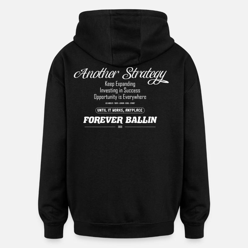 Another Strategy Forever - Oversized Unisex Hoodie - black