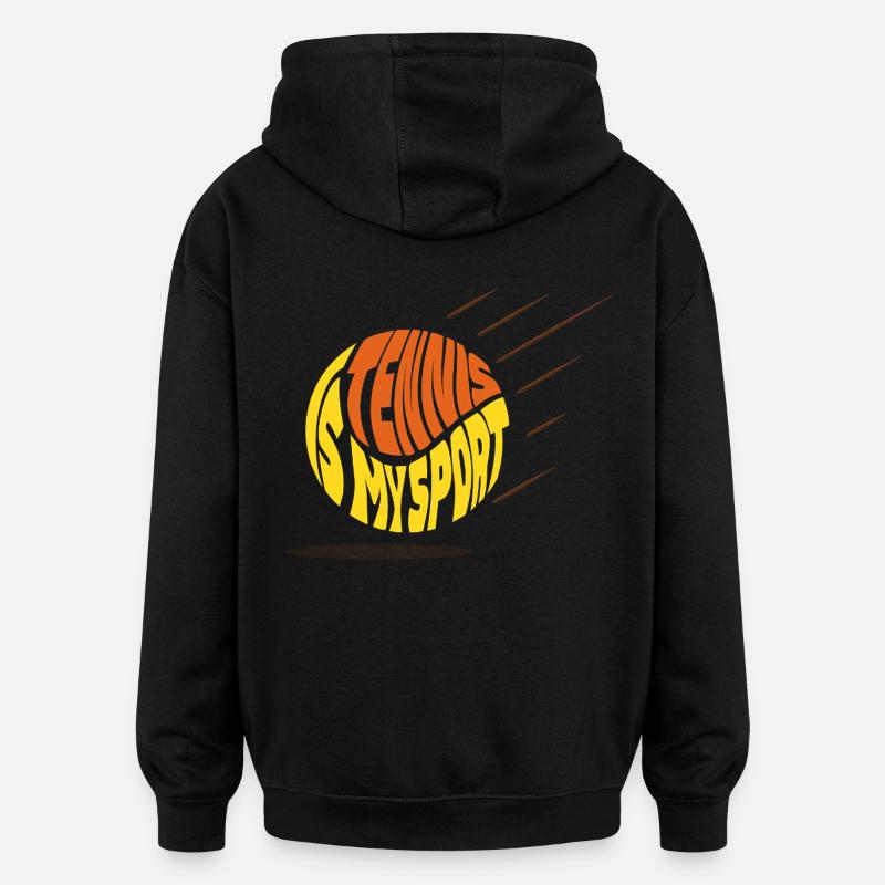 Stylized Sneakers - Oversized Unisex Hoodie - black