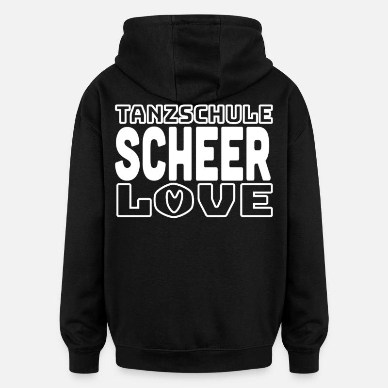 SCHEER Love 2026 - white - Oversized Unisex Hoodie - Schwarz