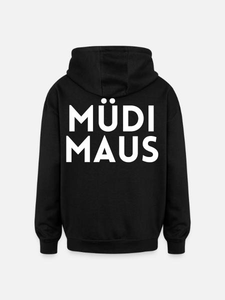 Tired Tired Tired - Oversized Unisex Hoodie - black