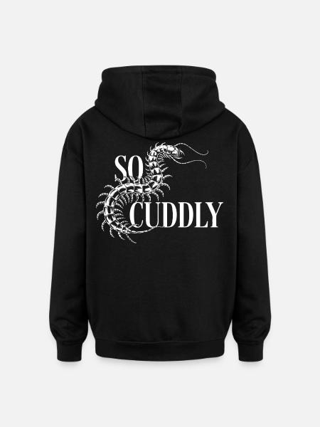Éventail Scolopender - Sweat à capuche oversize unisexe - noir