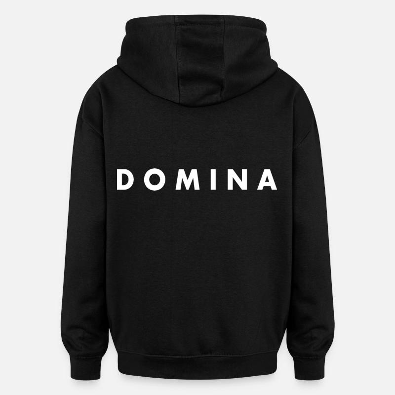Domina - Sweat à capuche oversize unisexe - noir