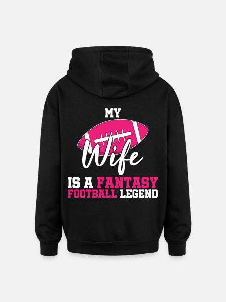 Football Wife - Oversized Unisex Hoodie - black