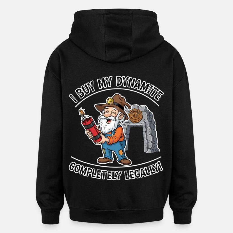 Dynamite Miner ! - Oversized Unisex Hoodie - black
