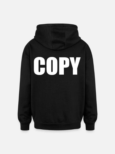 Copy - Oversized Unisex Hoodie - black