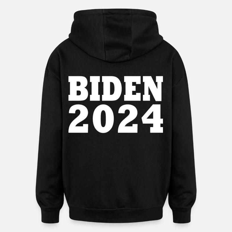 Joe biden 2024 - Sweat à capuche oversize unisexe - noir