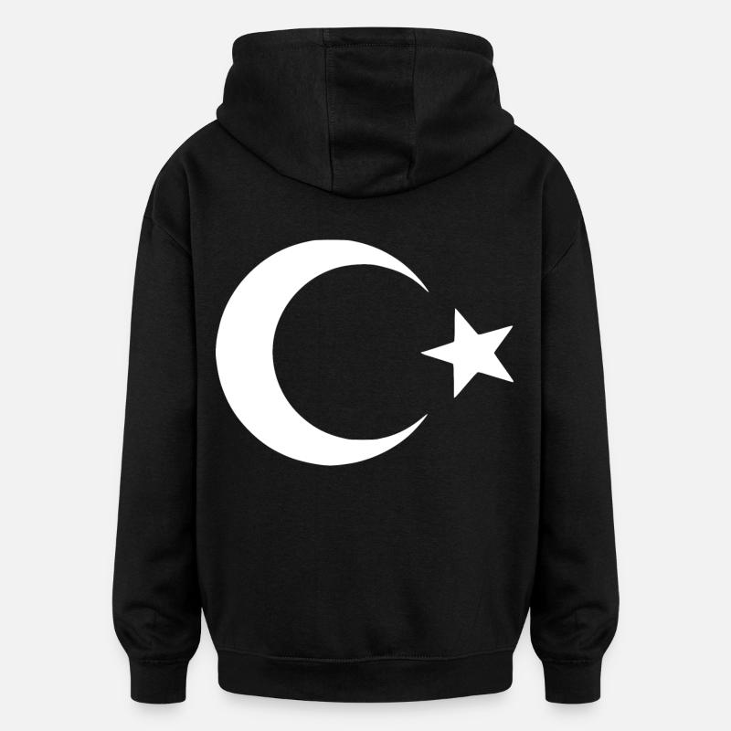 Uiguren - Oversized Unisex Hoodie - Schwarz