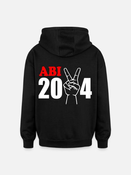 Abi 2024 - Oversized Unisex Hoodie - Schwarz
