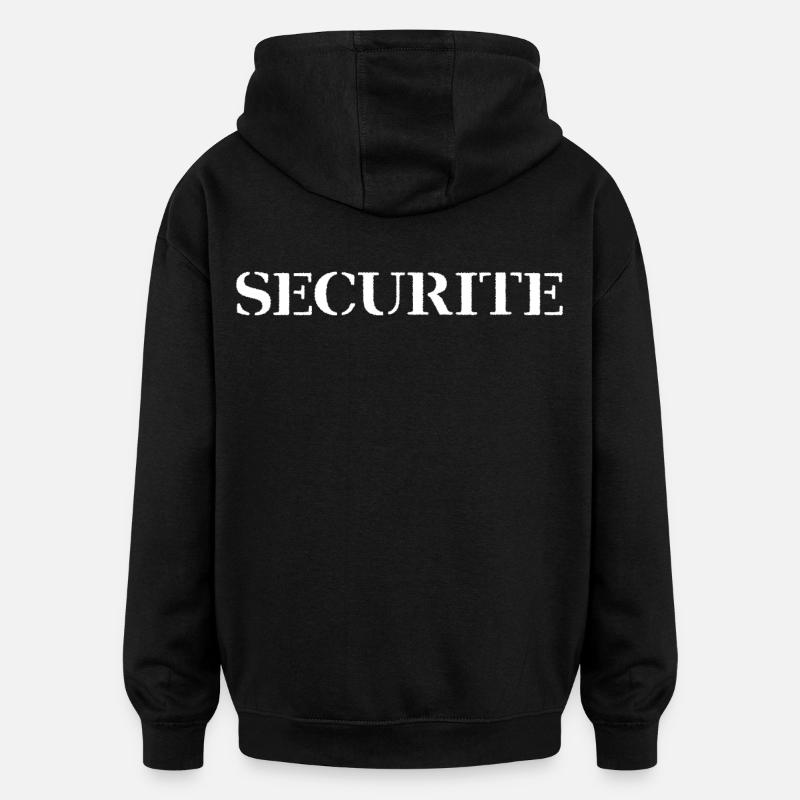 security - Oversized Unisex Hoodie - black