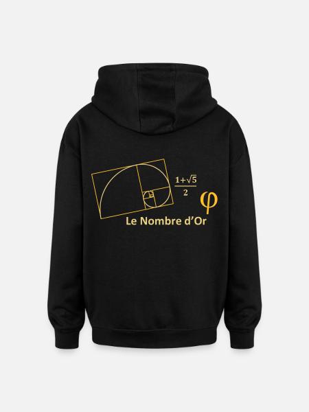 nombre_dor - Oversized Unisex Hoodie - Schwarz