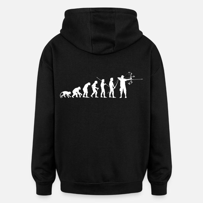 ArcLab CompoundArcherEvolution-White - Sweat à capuche oversize unisexe - noir