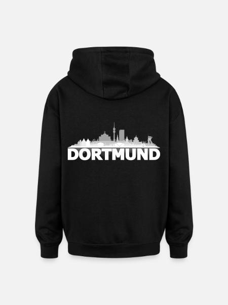 dortmund light - Oversized Unisex Hoodie - black