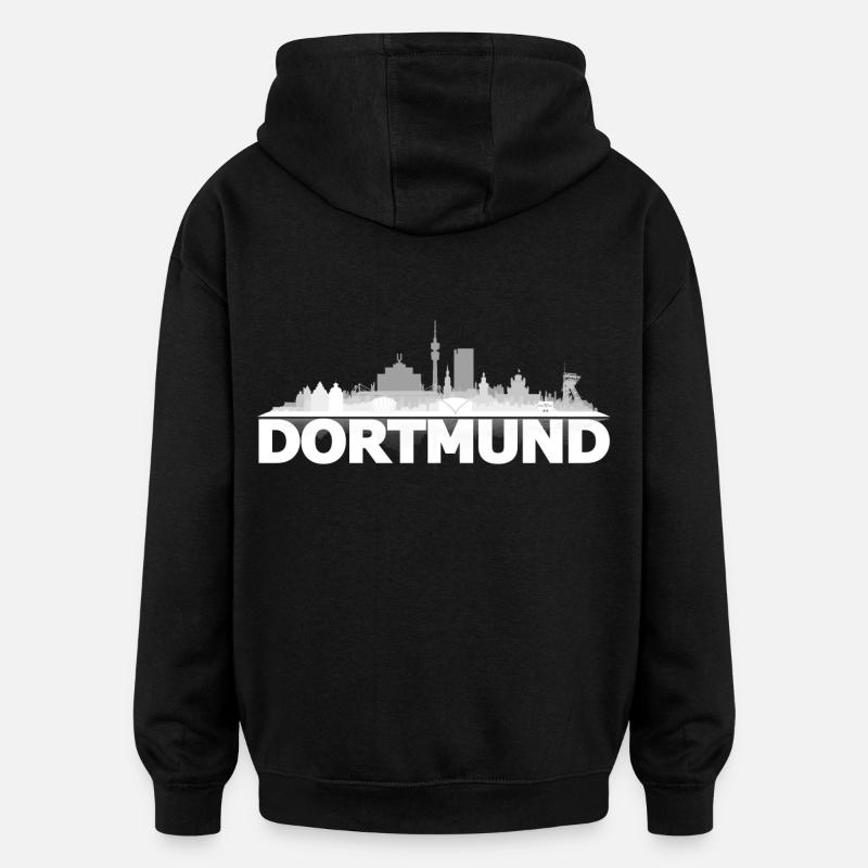 dortmund light - Oversized Unisex Hoodie - black