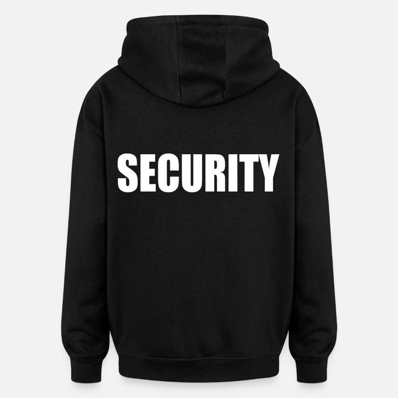Security - Sweat à capuche oversize unisexe - noir