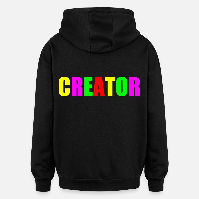 Creator - Oversized Unisex Hoodie - black