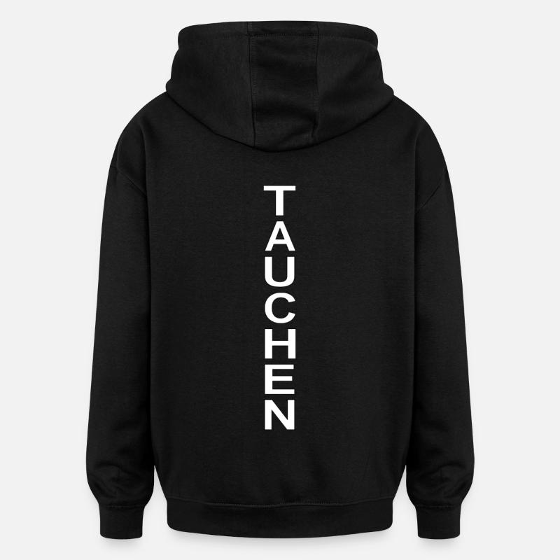 Diving Scripture Gift - Oversized Unisex Hoodie - black