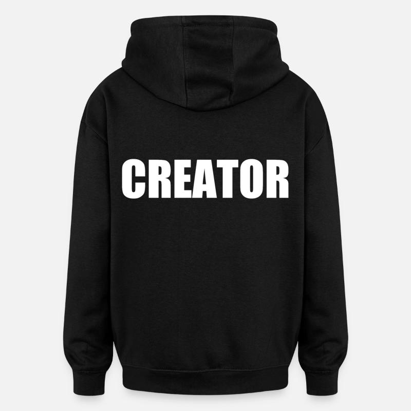 Creator - Oversized Unisex Hoodie - black