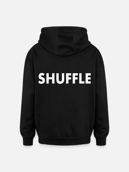 Shuffle - Oversized Unisex Hoodie - black