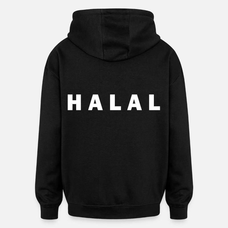 Halal - Oversized luvtröja unisex - svart