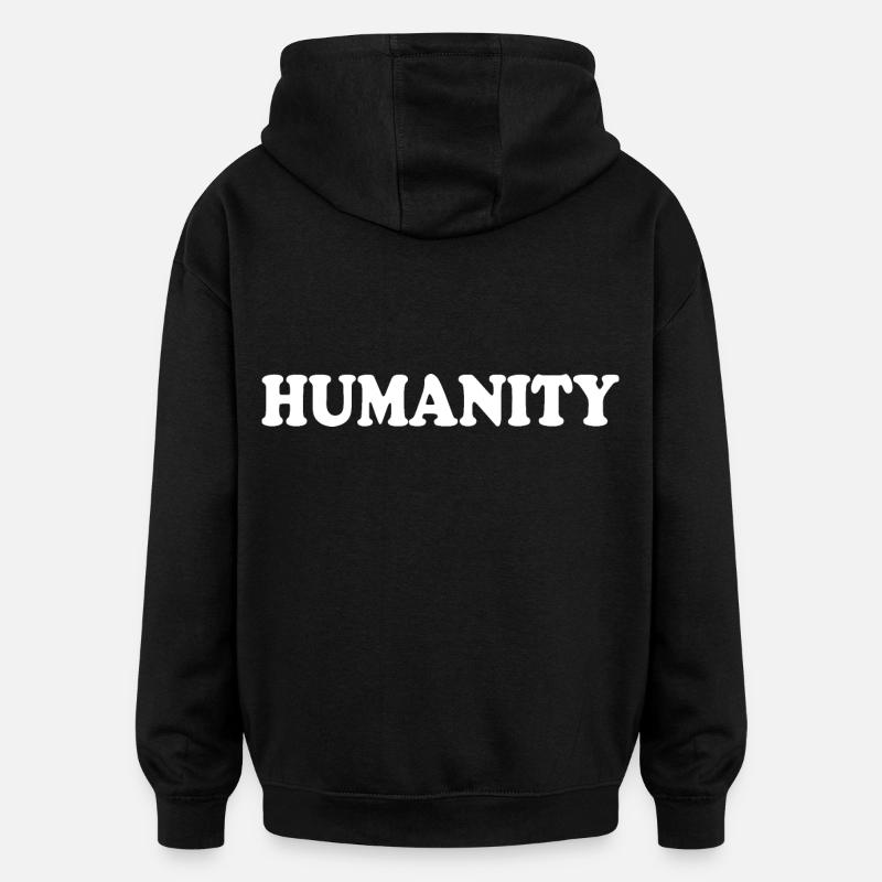 Humanity - Sweat à capuche oversize unisexe - noir