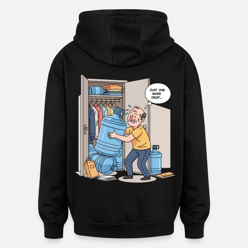 Nur ein weiterer Tropfen... - Oversized Unisex Hoodie - Schwarz