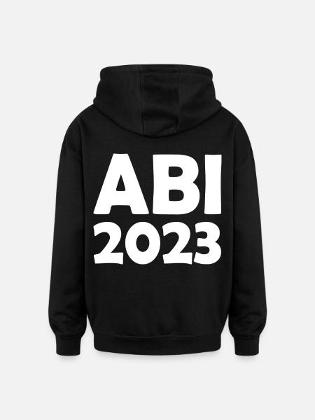 Abi 2023 - Oversized Unisex Hoodie - Schwarz