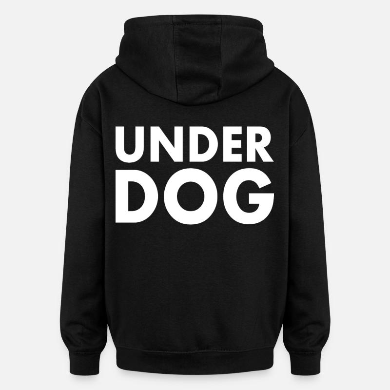 underdog - Sweat à capuche oversize unisexe - noir