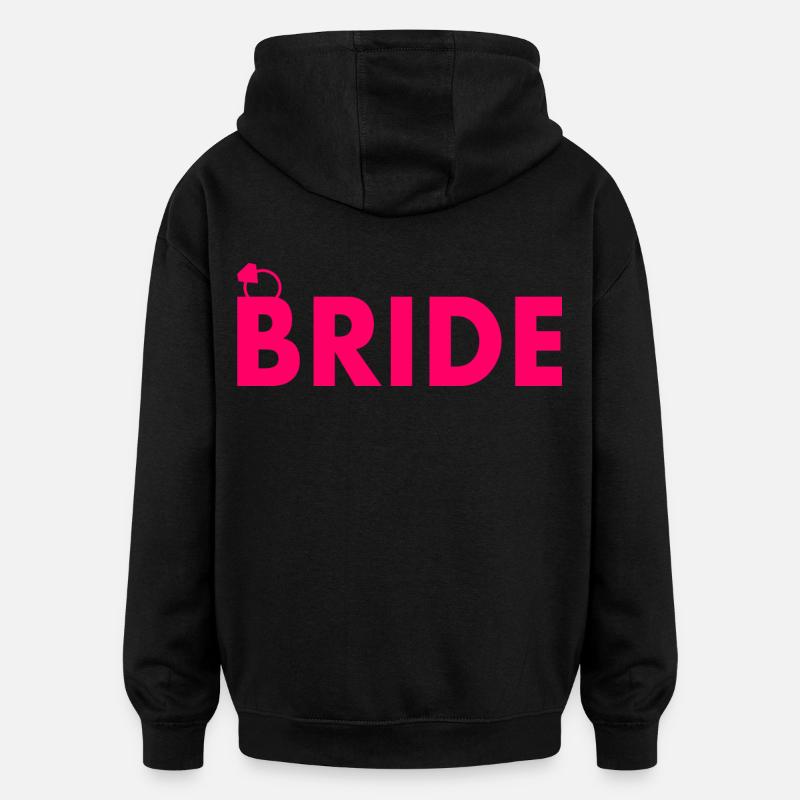 Bride - Sweat à capuche oversize unisexe - noir