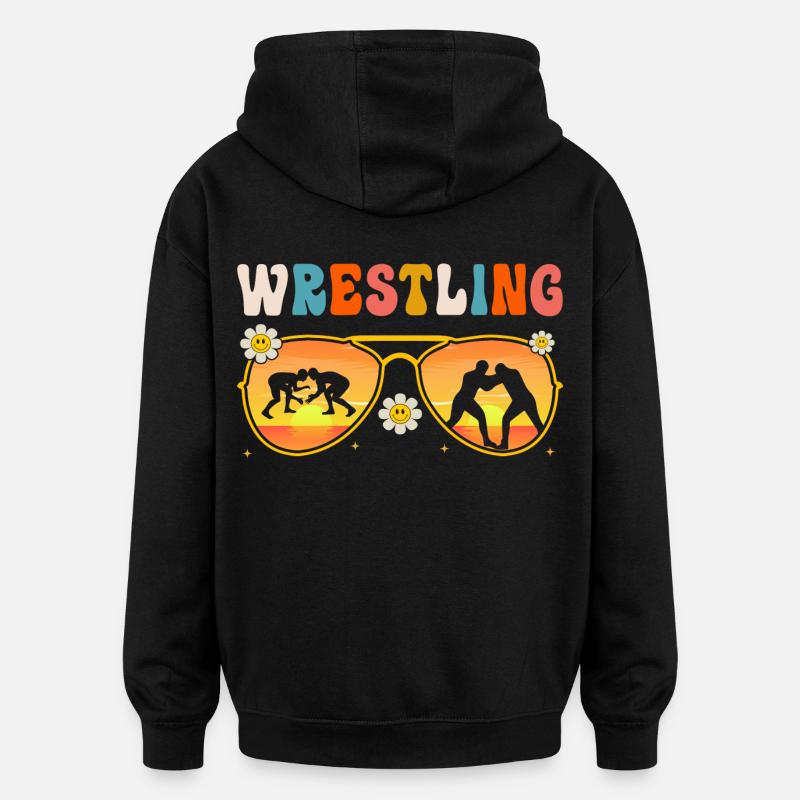 Ringen - Oversized Unisex Hoodie - Schwarz