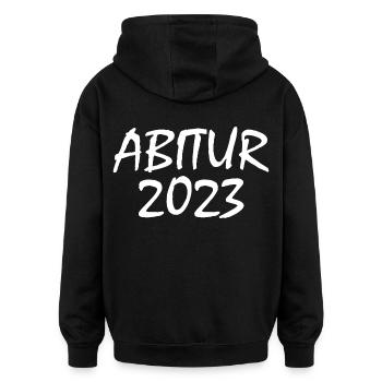 Abitur 2023 - Oversized Unisex Hoodie - Schwarz - Hinten - Noah (186cm)