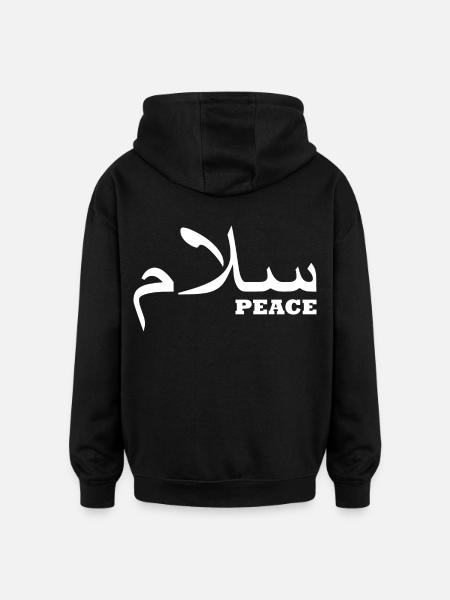 Peace - Oversized Unisex Hoodie - black